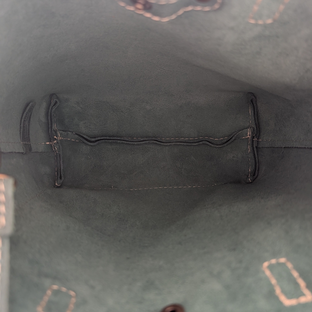 Portland Leather Goods Mini Crossbody Tote – Reef Green Full Grain Leather -BNNU - Picture 6 of 10